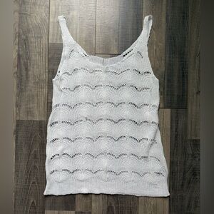 White Knit Swim Coverup